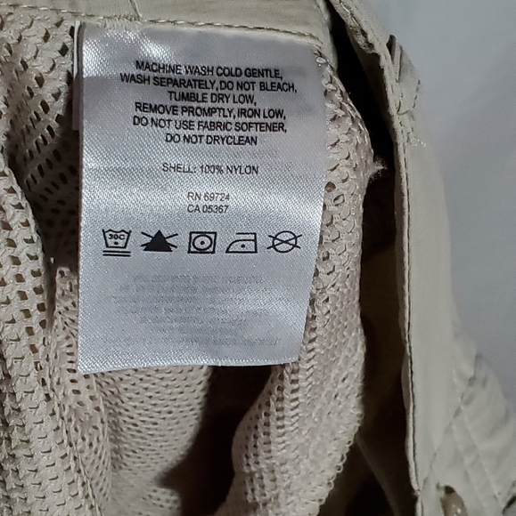 COLUMBIA PFG OMNI-SHADE KHAKI HIKING PANTS CONVERTIBLE SHORTS - Picture 7 of 9